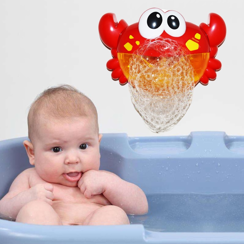 Bubble Crabs Baby Bath Toy Funny Toddler Bath Bubble Maker Pool Swimming Bathtub Soap Machine Toys for Children Gift